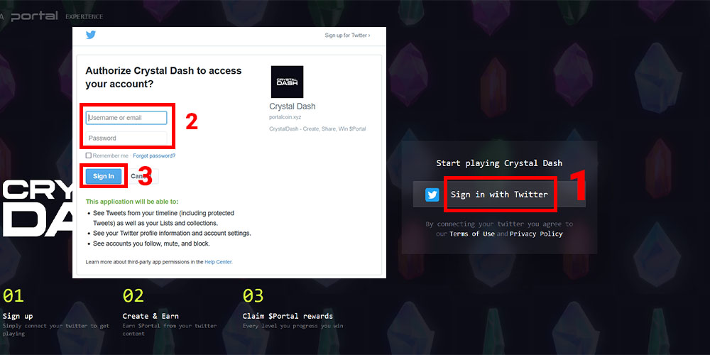 شرکت در کمپین Crystal dash