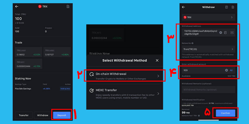انتقال ترون به تراست والت