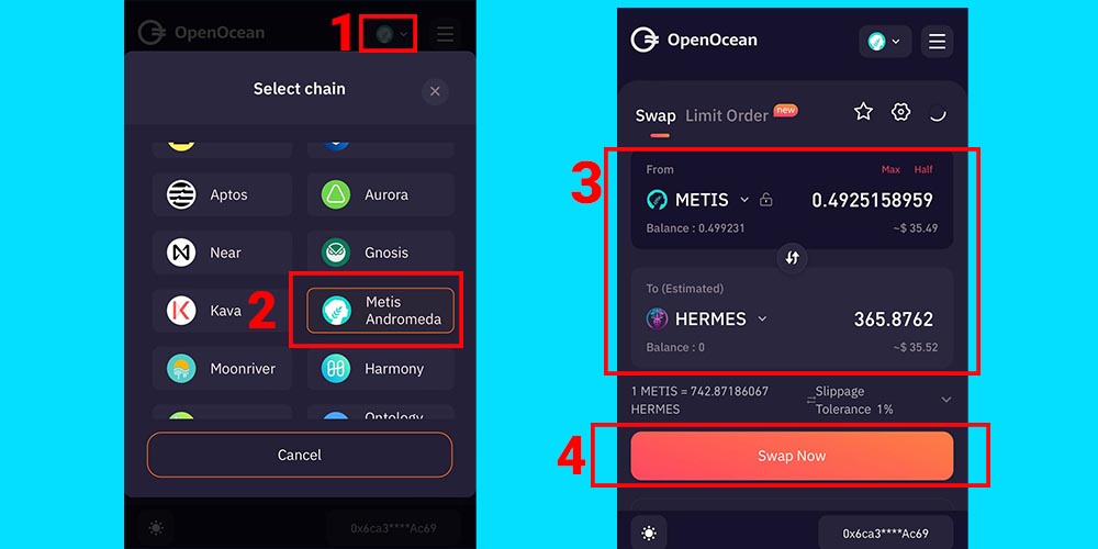 خرید ارز هرمس از اوپن اوشن