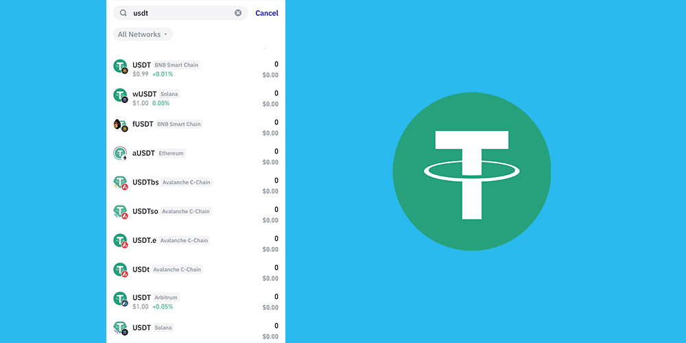 نماد تتر در تراست ولت