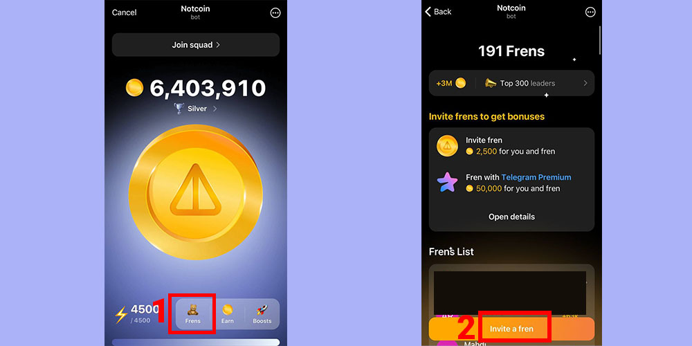 لینک رفرال نات کوین تلگرام