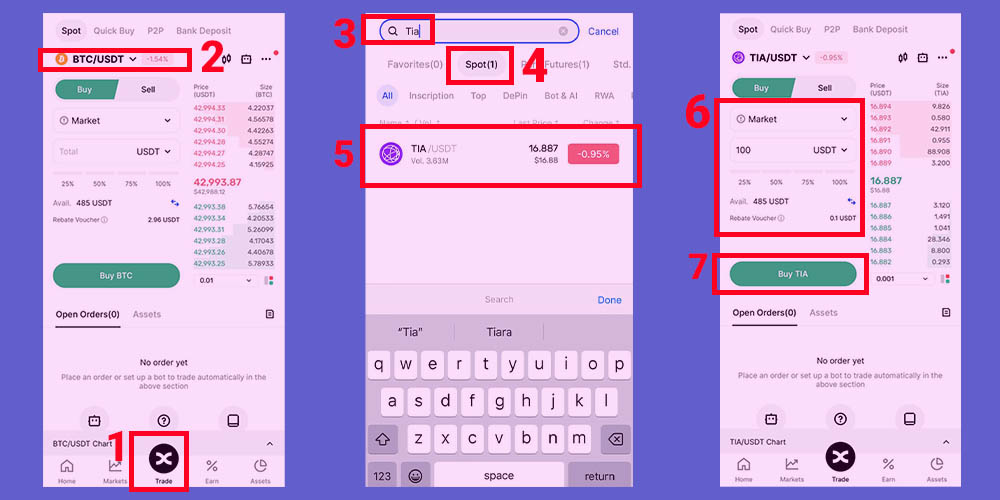 آموزش خرید ارز TIA برای استیک