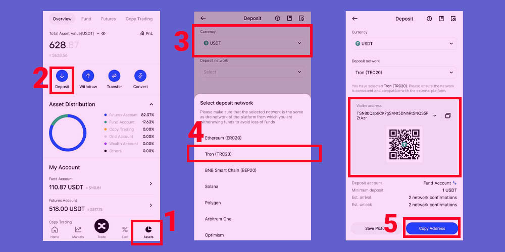 واریز دارایی به بینگ ایکس