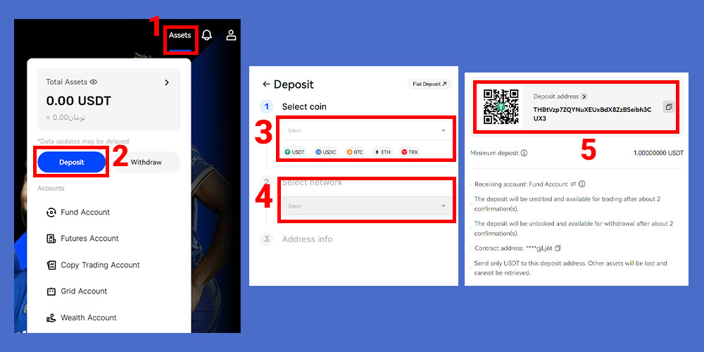 واریز دارایی به بینگ ایکس