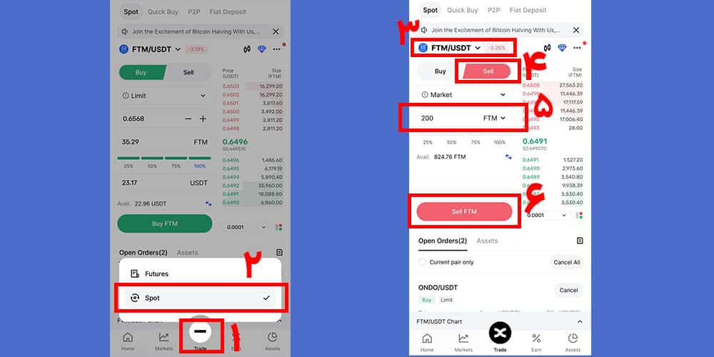 آموزش فروش ارز در بینگ ایکس