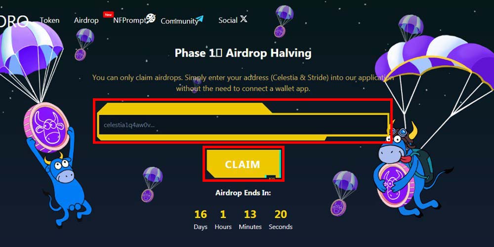 برداشت ایردراپ ارز Toro