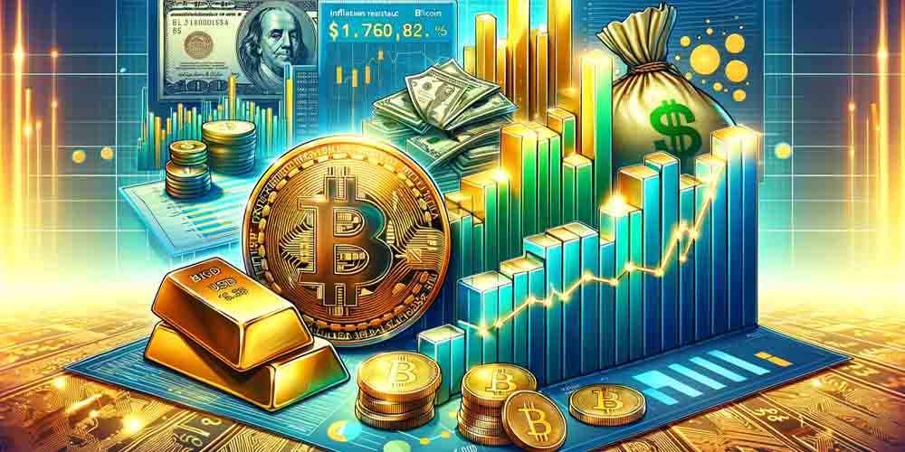 مقایسه رشد بیت کوین با طلا