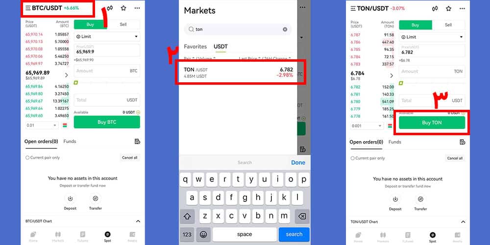 آموزش خرید ارز TON