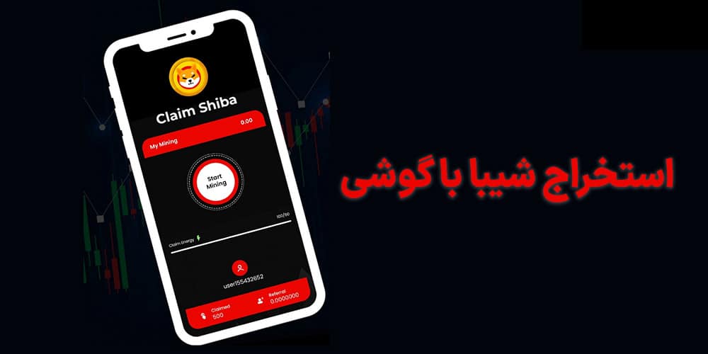 استخراج شیبا با گوشی