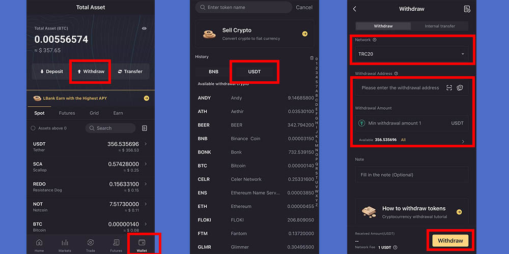 برداشت ارز از ال بانک