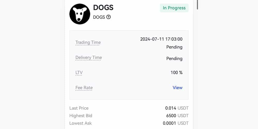 قیمت ارز داگز