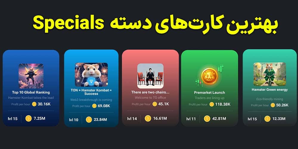 بهترین کارت همستر در دسته Specials