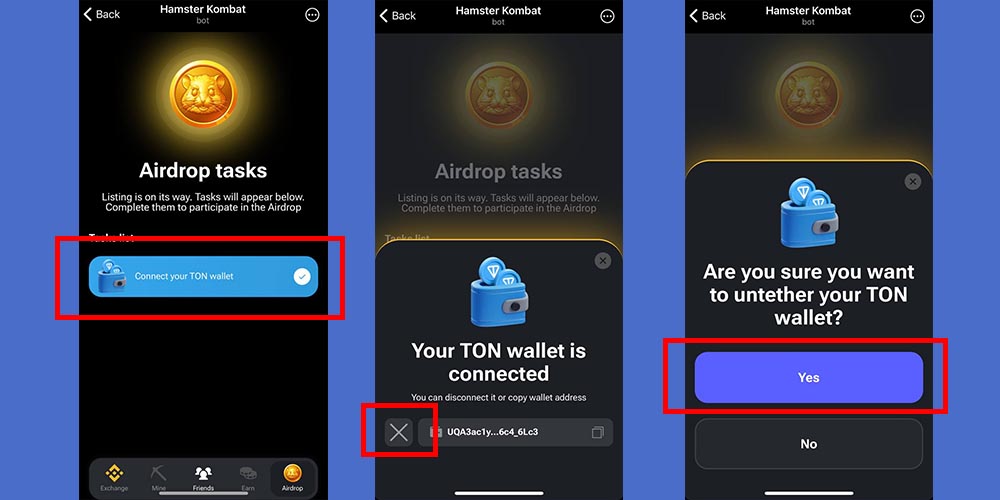 تغییر کیف پول همستر کمبات