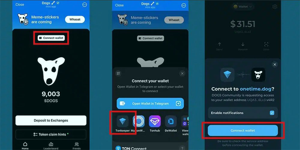 اتصال تون کیپر به داگز