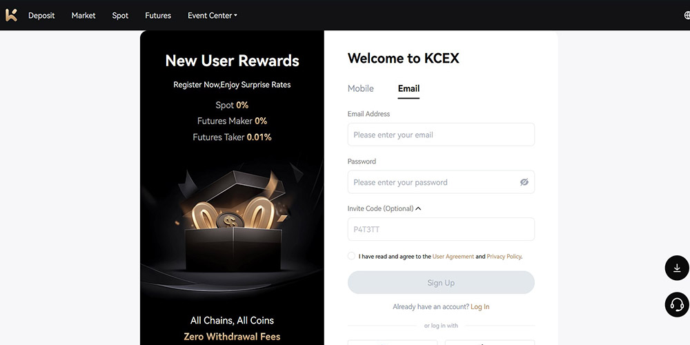 دانلود صرافی کی سی ایکس برای ویندوز