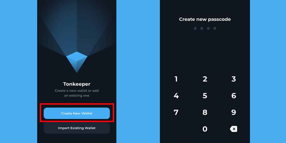 فراموشی رمز کیف پول تون کیپر