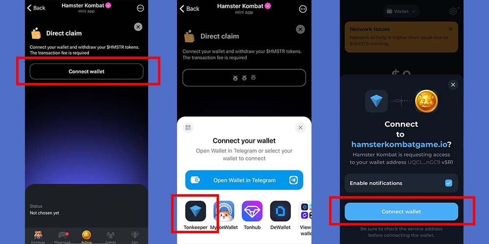 اتصال تون کیپر به همستر