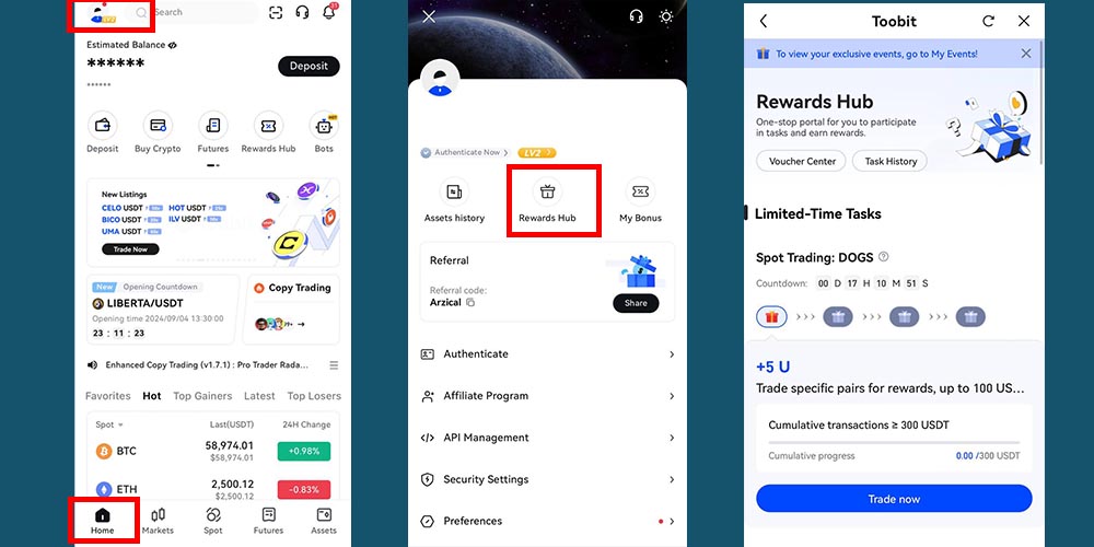 بونوس های صرافی توبیت