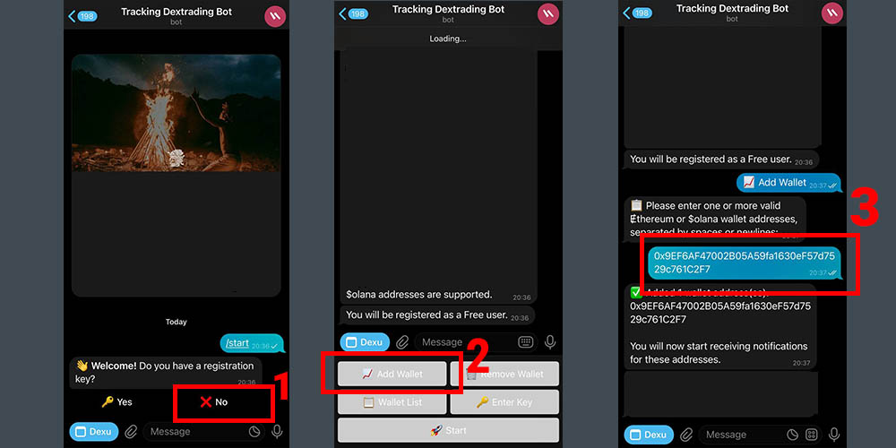 ربات ردیابی کیف پول