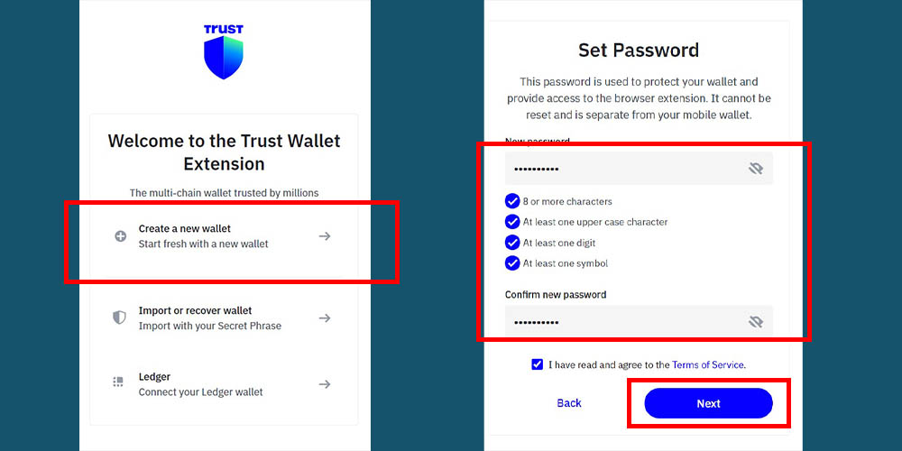 ساخت اکانت تراست ولت در ویندوز