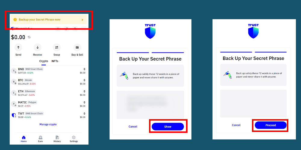 کلمات اکانت تراست ولت در ویندوز