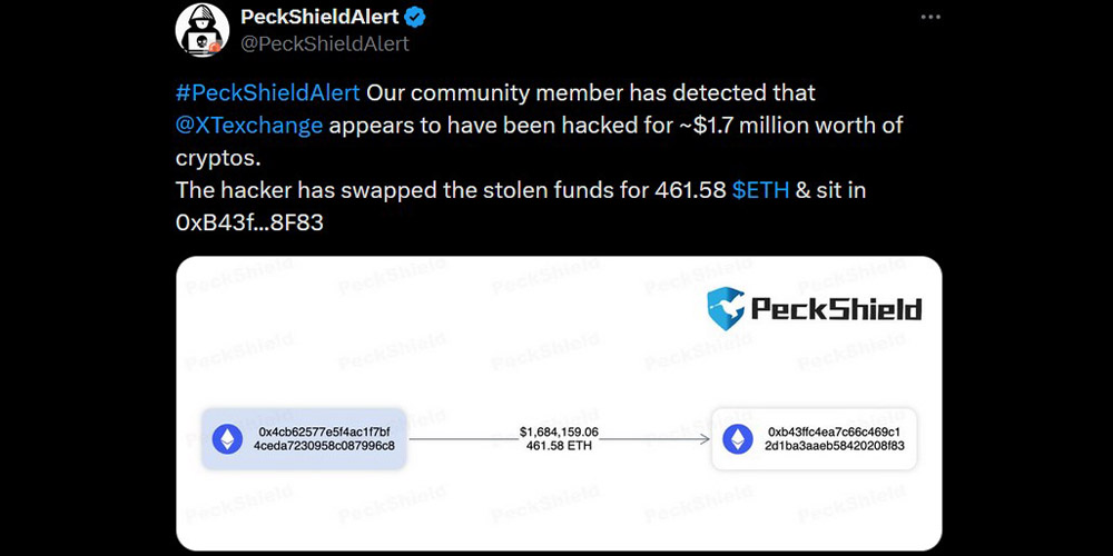 اطلاعات هک صرافی ایکس تی