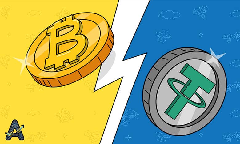 دامیننس تتر و بیت کوین