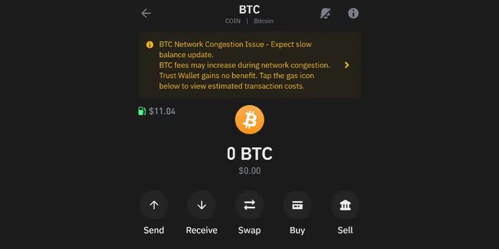 ساخت کیف پول بیت کوین تراست ولت