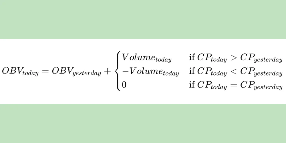 فرمول محاسبه اندیکاتور OBV