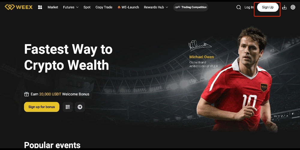 ثبت نام در صرافی ویکس با کامپیوتر