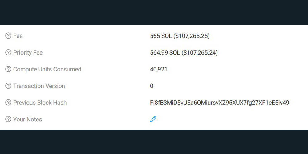 کارمزد 110 هزار دلاری ارز SOLA