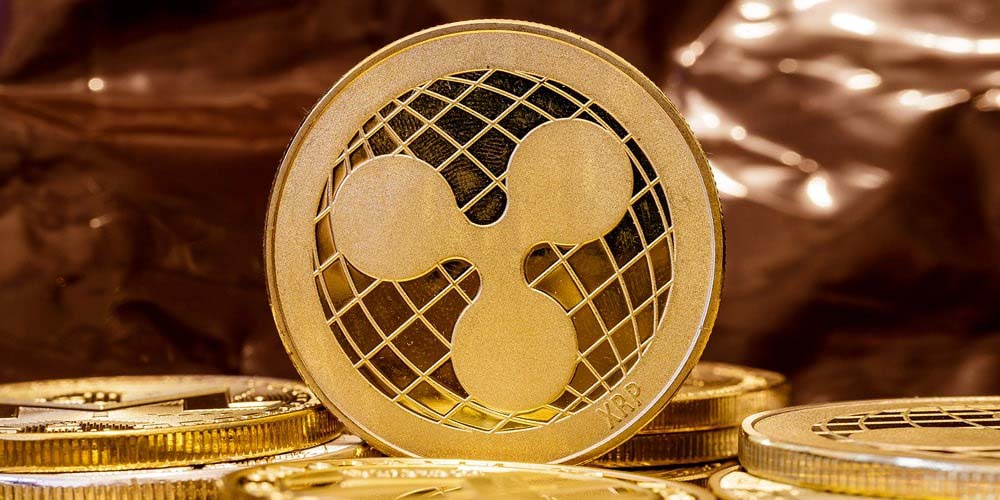 سکه طلایی رنگ ریپل