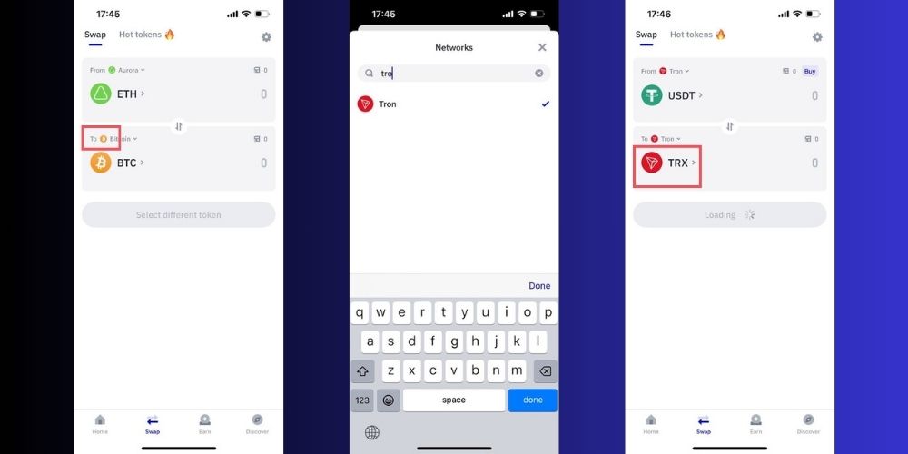 انتخاب TRX به عنوان ارز مقصد