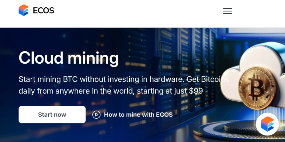 استخراج بیت کوین با گوشی Ecos