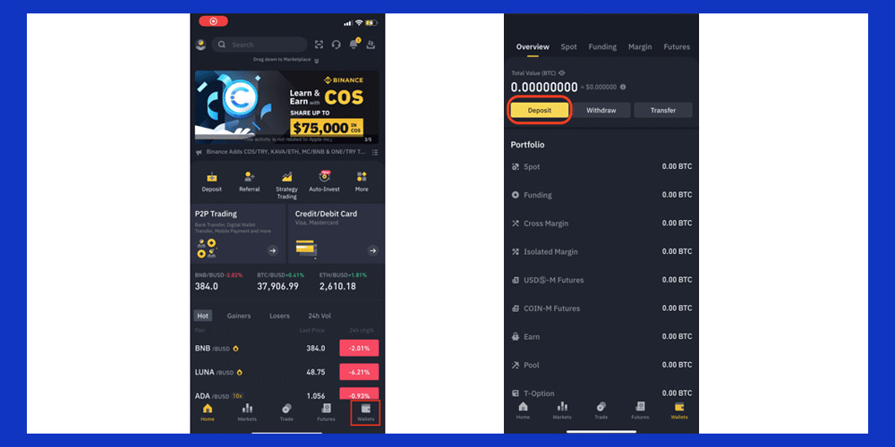 پیدا کردن آدرس تتر در کیف پول