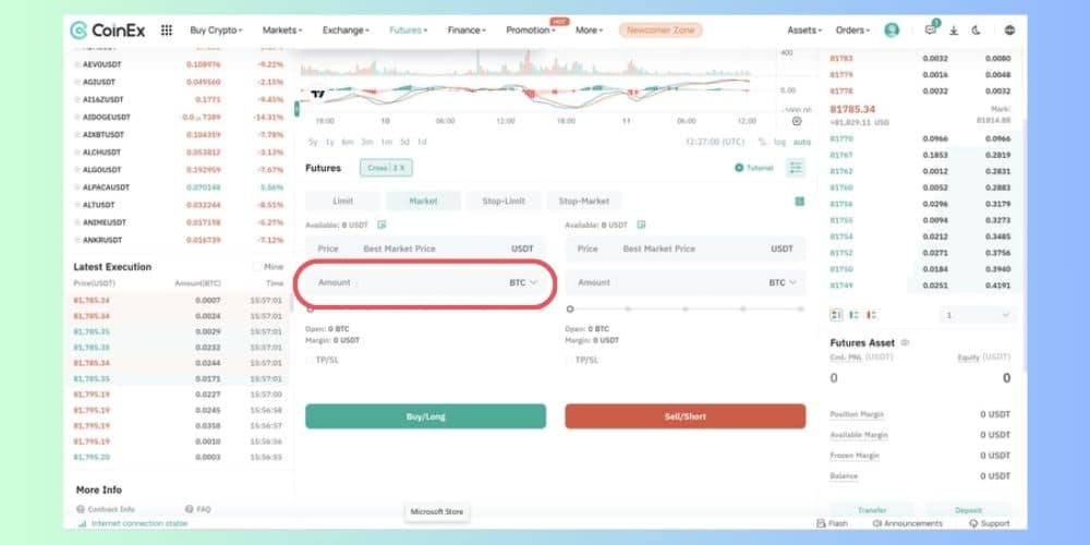 تعیین حجم معامله