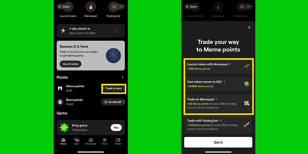 گرفتن Meme Point در ایردراپ بلوم