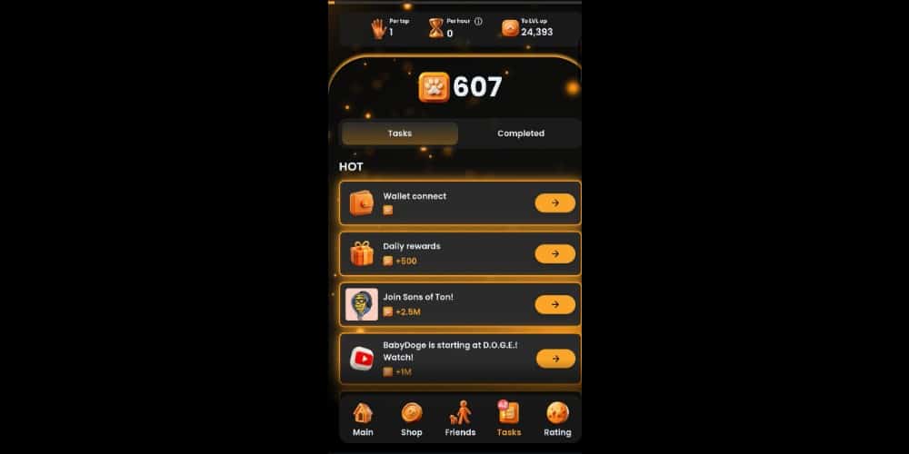 تسک در ایردراپ بیبی دوج