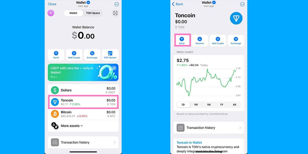 آموزش ارسال و برداشت پول از تلگرام