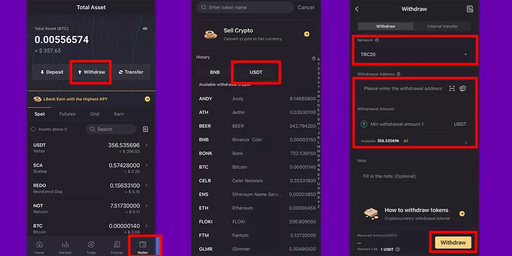 برداشت ارز دیجیتال در ال بانک