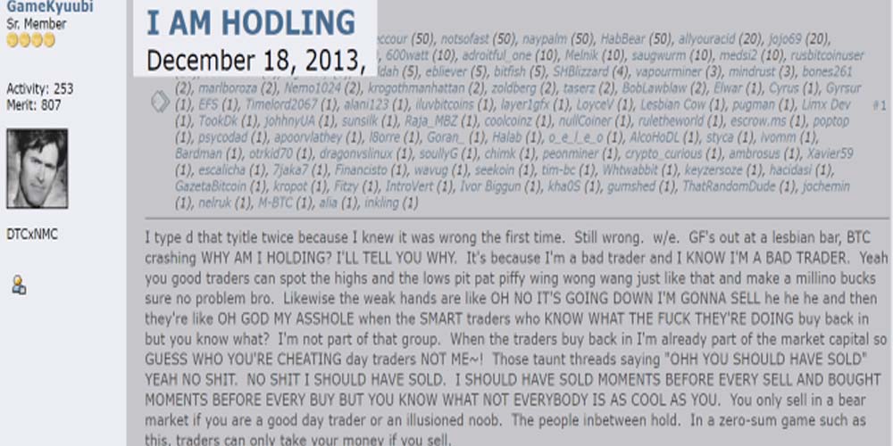 پست معروف GameKyuubi در مورد هولد کردن