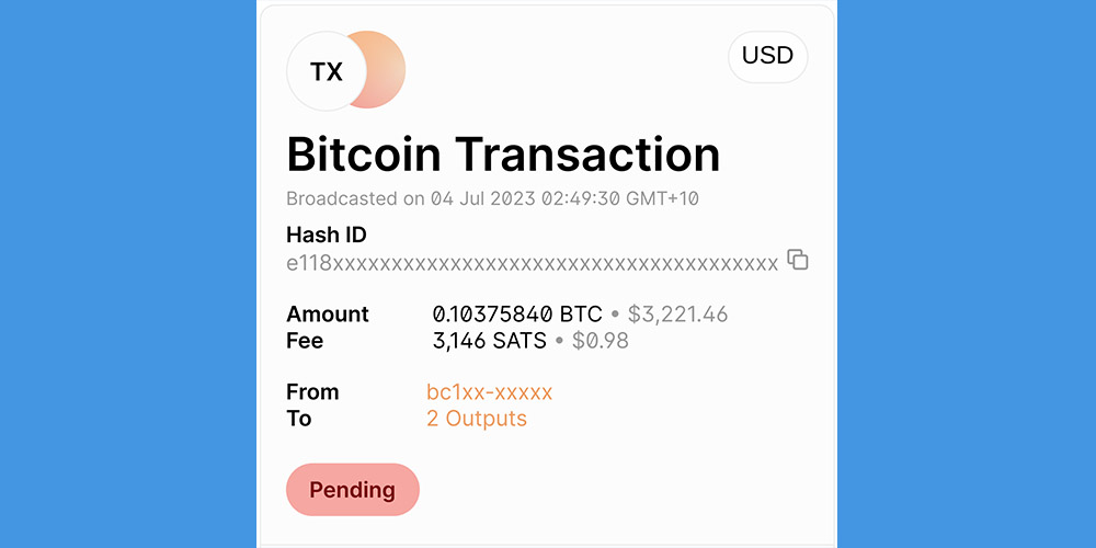 پیگیری تراکنش ارز دیجیتال