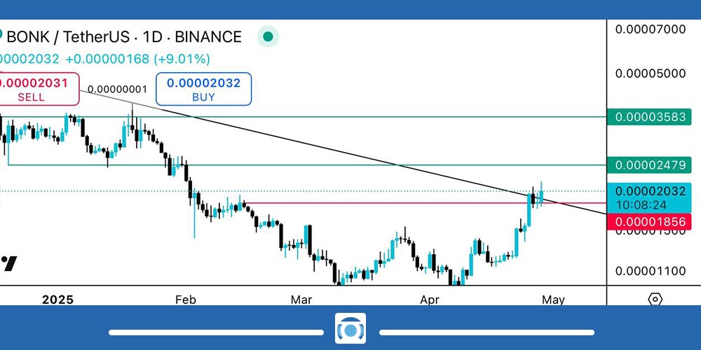 تحلیل تکنیکال ارز Bonk