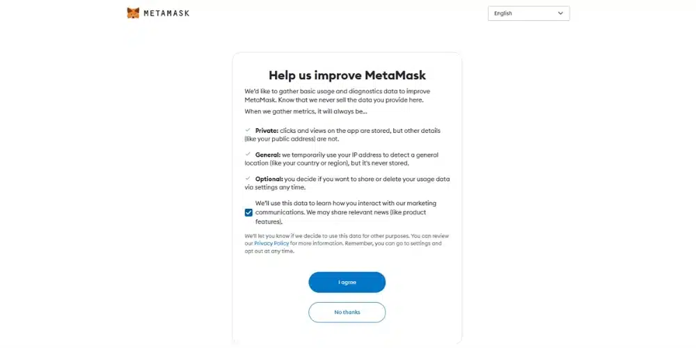 قوانین استفاده از Metamsk