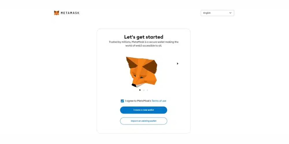 وارد کردن کیف پول در متامسک