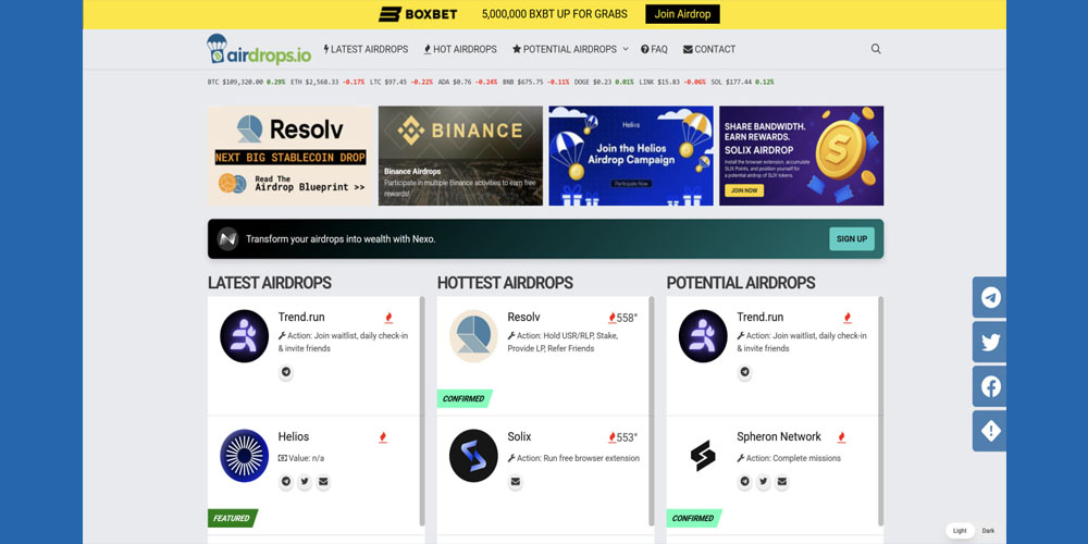 airdrops.io