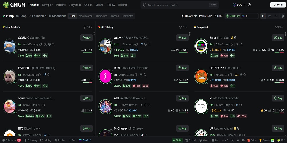 میم کوین های پرپتانسیل در GMGN