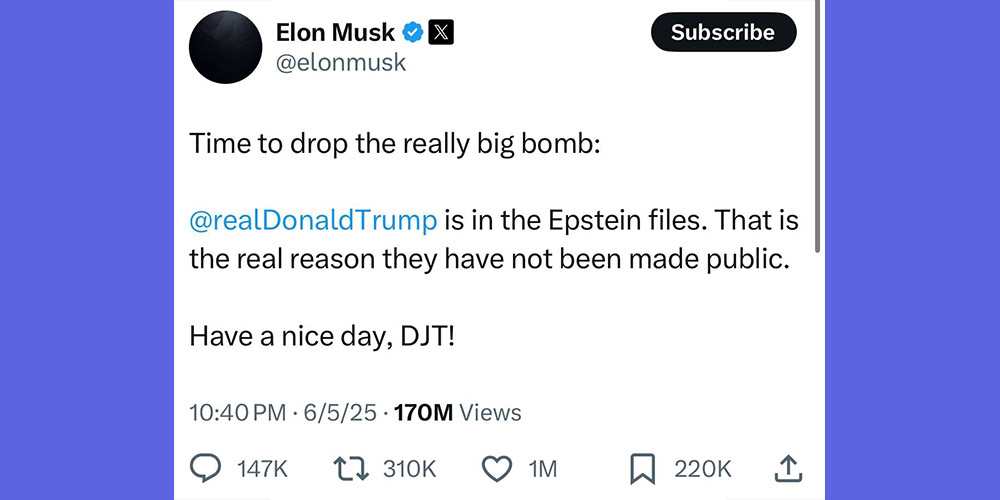 واکنش ایلان ماسک علیه ترامپ