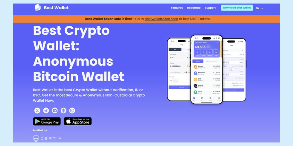 Best Wallet سایت عرضه اولیه ارز دیجیتال