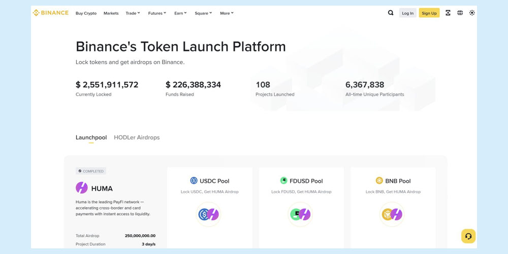 اکوسیستم بایننس